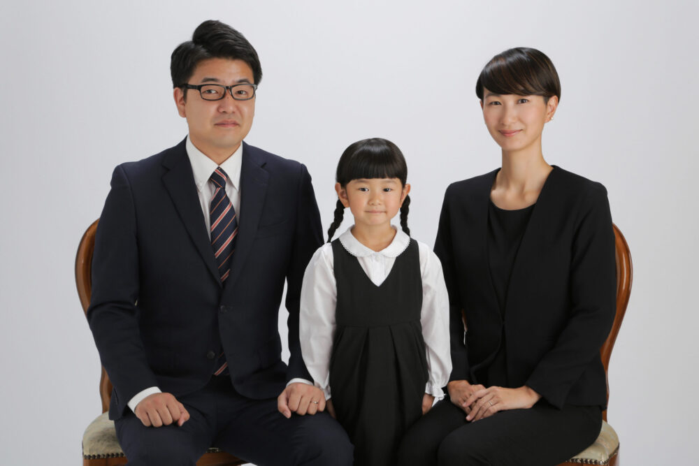 証明写真_お受験(家族撮影)_奈良の写真撮影と着物レンタルはフォトスタジオワタナベ（渡辺写真館）