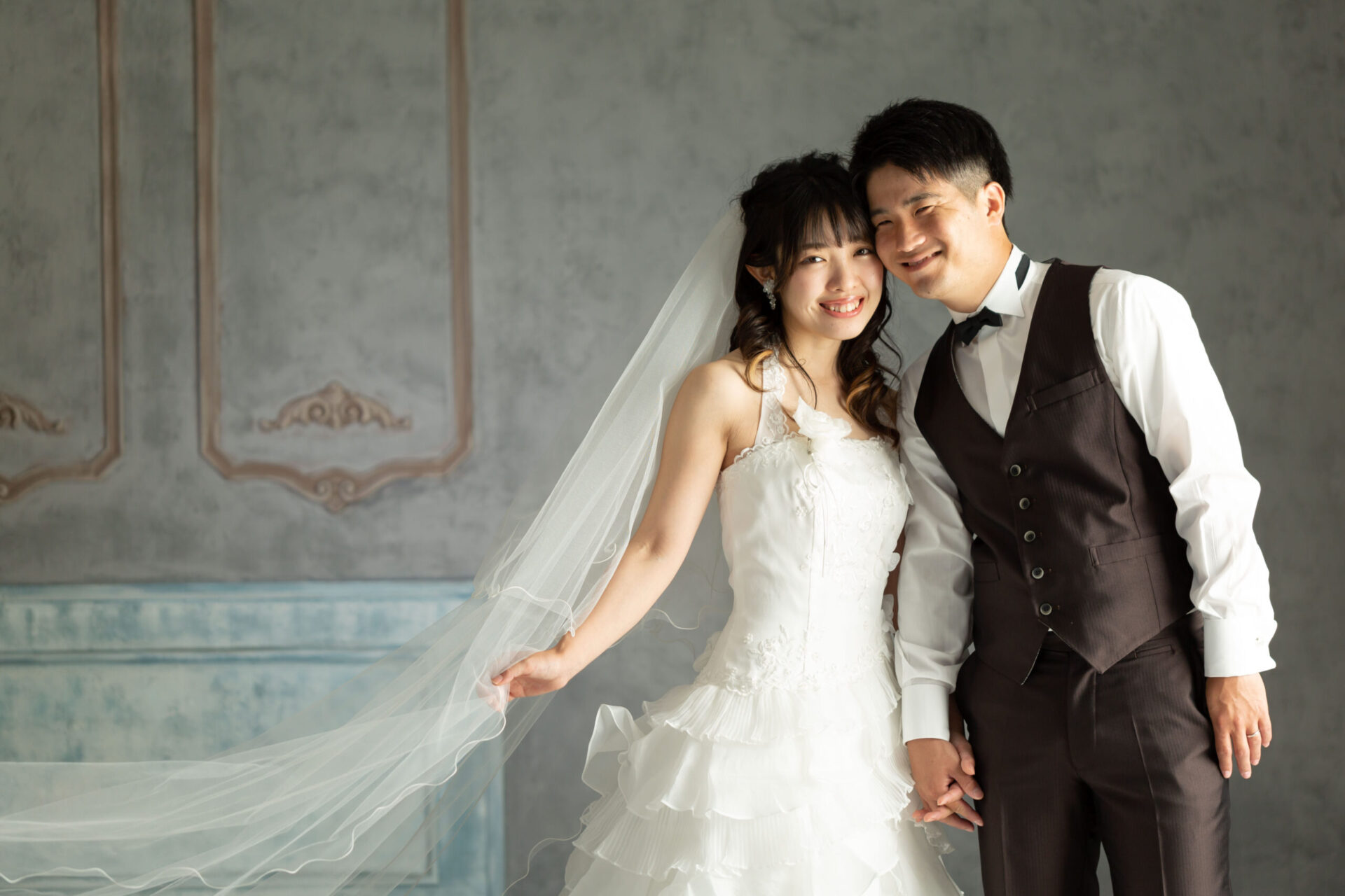 ウェディングフォト・結婚写真_ドレス・ベール_奈良市・橿原市・広陵町・木津川市の写真撮影と着物レンタルはフォトスタジオワタナベ(渡辺写真館)