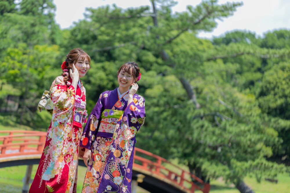 成人式振袖_ロケーションフォト大乗院庭園