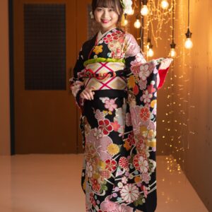 成人式振袖レンタル奈良県_A-106クラシック2-2_黒色振袖