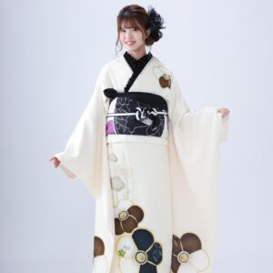成人式振袖レンタル奈良県_O-262モダン7_白色振袖