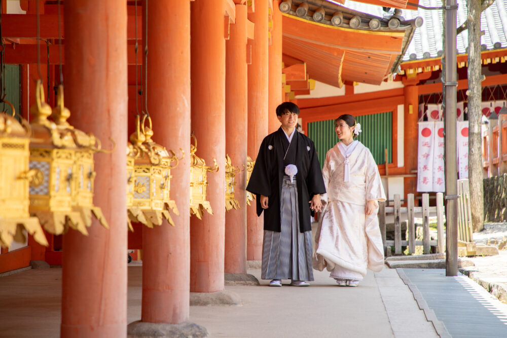 春日大社・大神神社結婚式挙式トータルサポート煌_西回廊前撮影3