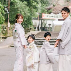 七五三両親(母親・父親)、祖父母、兄弟姉妹服装_奈良の写真撮影と着物レンタルはフォトスタジオワタナベ(渡辺写真館)