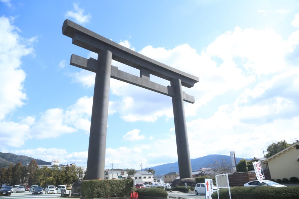 大鳥居_大神神社奈良県桜井市の七五三お参り・ご祈祷レポート