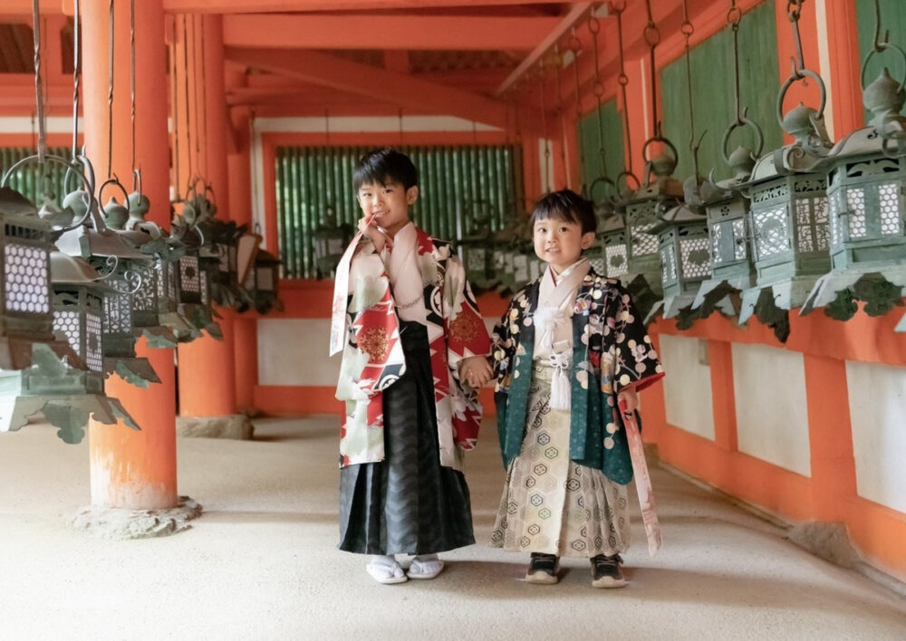 春日大社七五三_東回廊