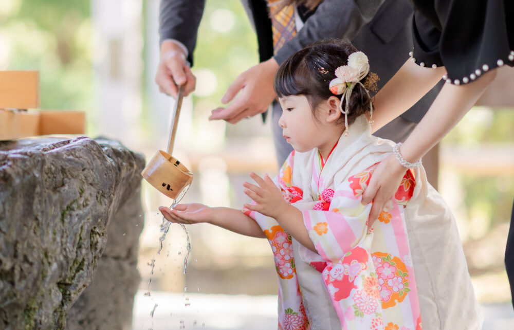 橿原神宮七五三お参り・ご祈祷_南手水舎