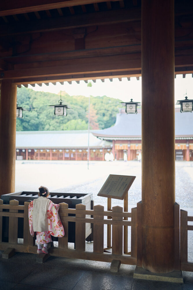 橿原神宮七五三_お参り