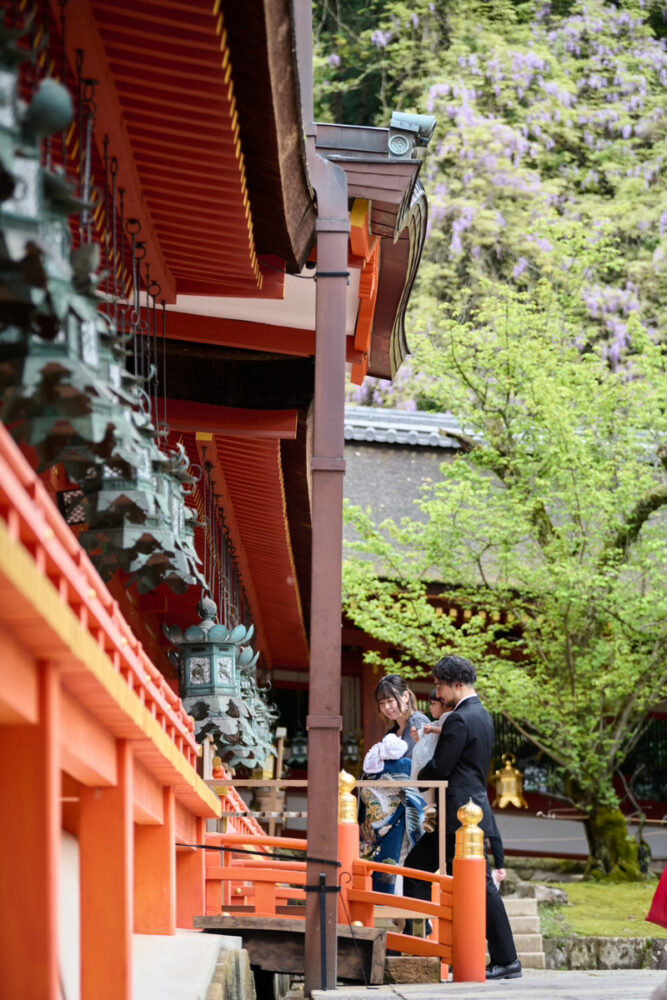 春日大社お宮参り・ご祈祷_本殿前