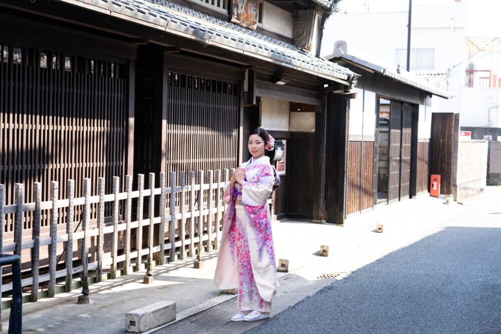 成人式振袖前撮り・後撮り_ロケーション撮影_奈良県奈良市・橿原市・広陵町・木津川市_奈良町