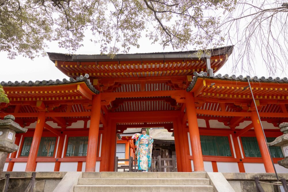 成人式振袖前撮り・後撮り_ロケーション撮影_奈良県奈良市・橿原市・広陵町・木津川市_春日大社