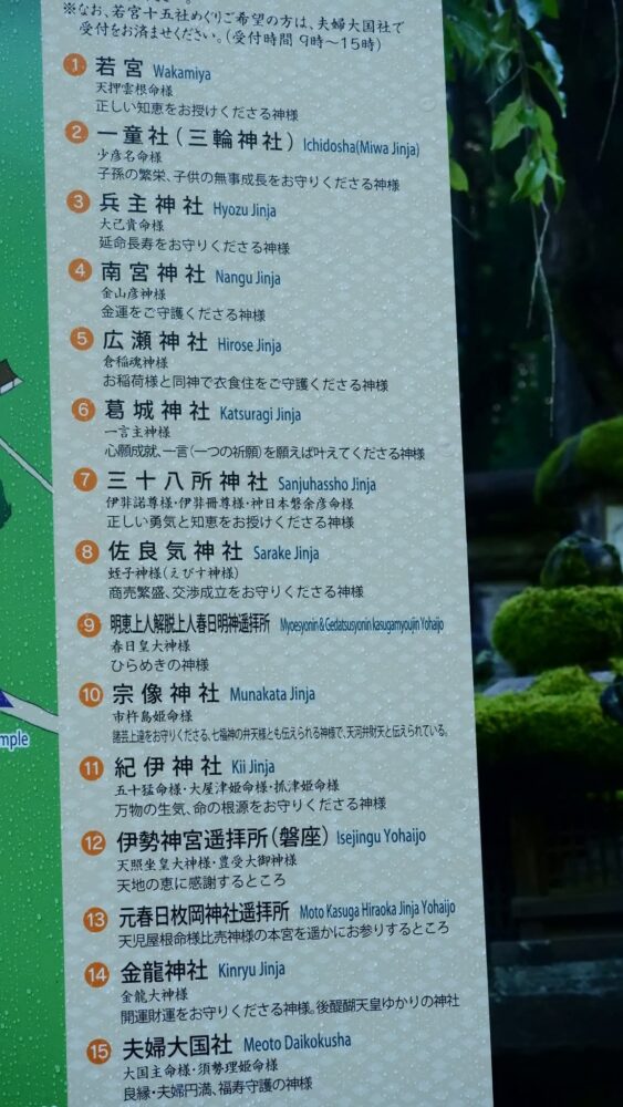 春日大社とは_参拝ルート_若宮15社めぐり