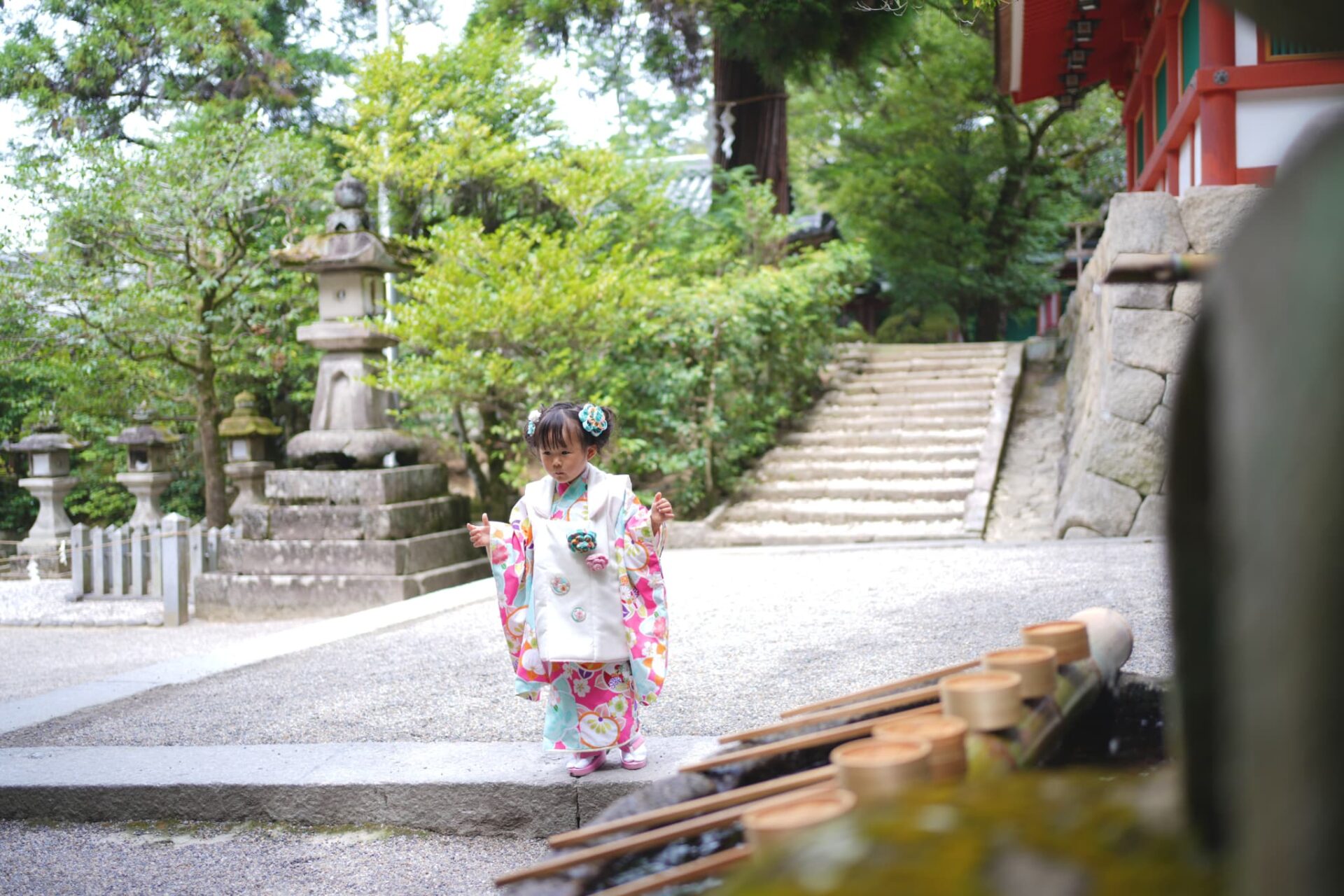 石上神宮七五三_手水