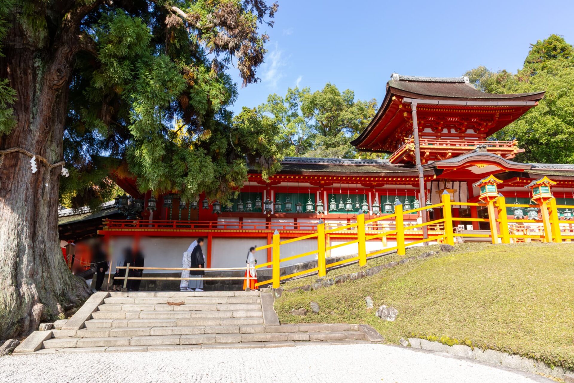 春日大社の神前式結婚式・挙式体験レポート_挙式会場移動2