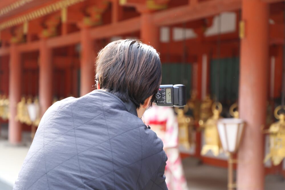 カメラマン_十三参りカメラマン出張撮影(ロケーションフォト)_春日大社_奈良市・橿原市・広陵町・木津川市の写真撮影と着物レンタルはフォトスタジオワタナベ(渡辺写真館)