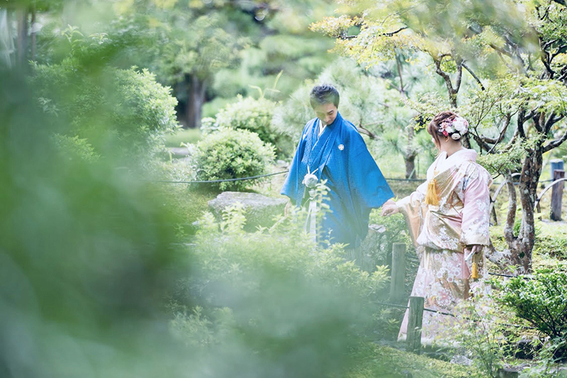 吉城園でのフォトウェディング・結婚式前撮りロケーション