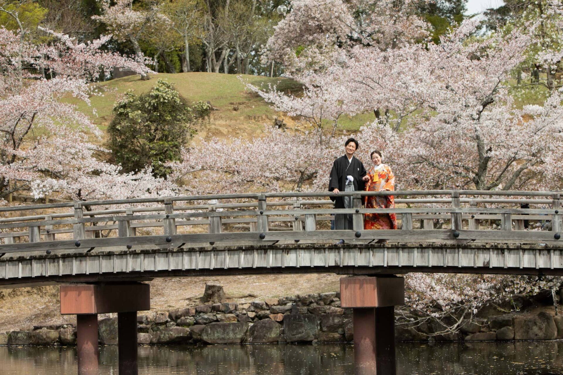 浮見堂フォトウェディング結婚式前撮り_撮影開始